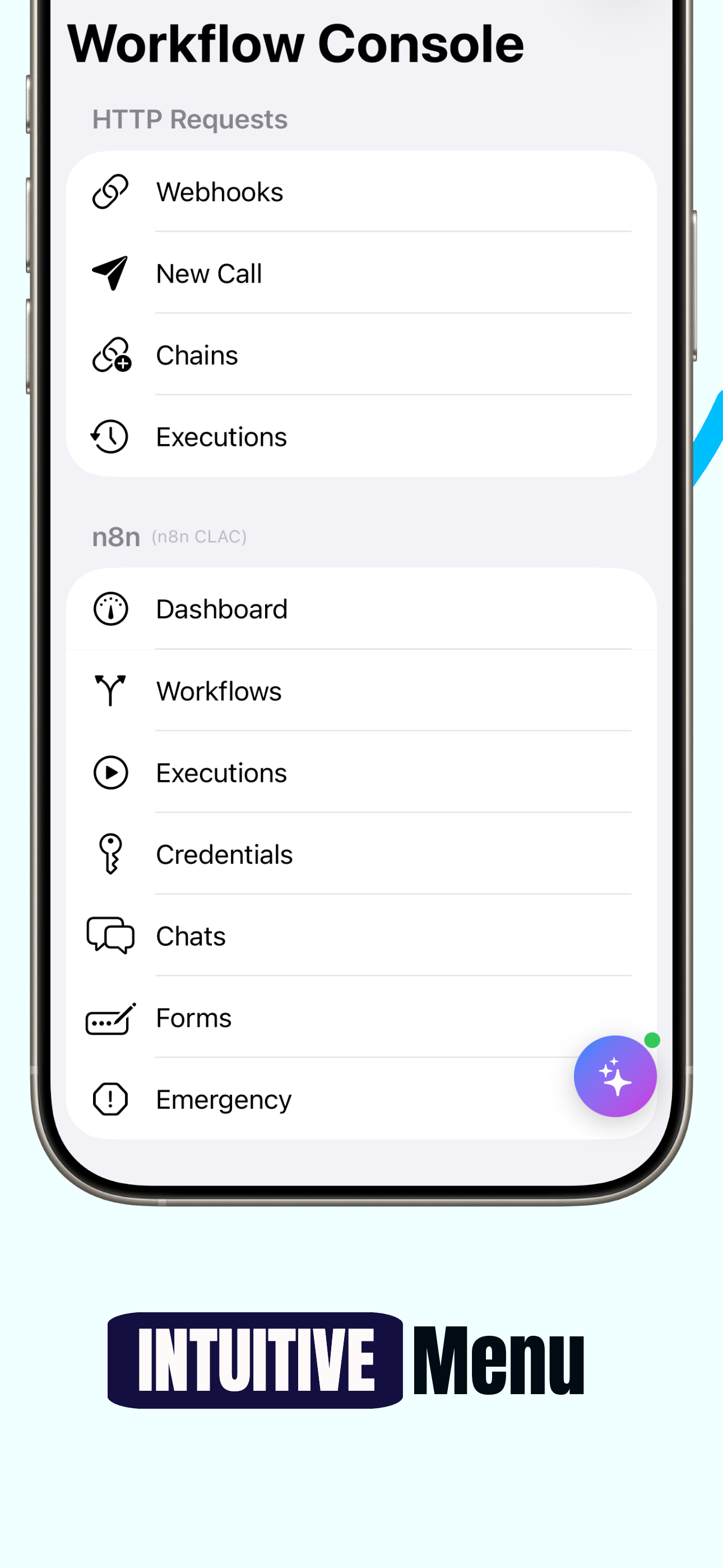 Intuitive sidebar menu